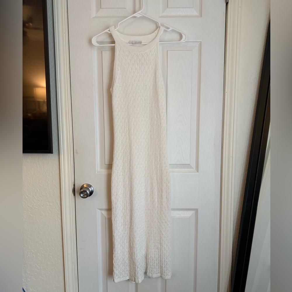 House of Harlow 1960 White Halter Sheath Maxi Dress